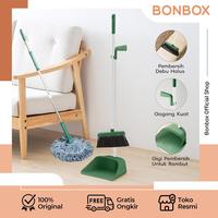 Gambar 【BISA COD】Pel Magic Microfiber Serut BCT3903 + BONBOX Cleaning Tools Sapu 2in1 Alat Pembersih Lantai Set Sapu Pengki Green Hijau Dilengkapi Gerigi Penyaring Rambut Sapu Kombinasi Pengki Sapu BCT3305 - BCT3903+BCT3305 dari Bonbox Indonesia Kab. Tangerang 1 Tokopedia