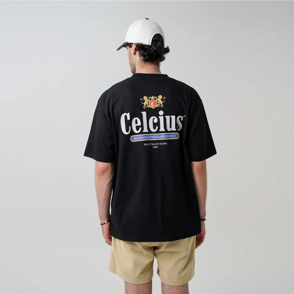 KAOS CELCIUS | T-SHIRT PRIA WANITA | ATASAN HITAM | KAOS DISTRO | QUALITY CRAFTED Lembut Pendek Oblong
