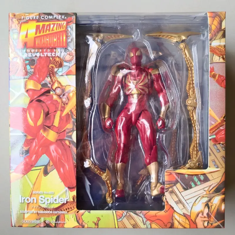 iron spider spiderman Revoltech Amazing Yamaguchi Iron Spider new misb 0