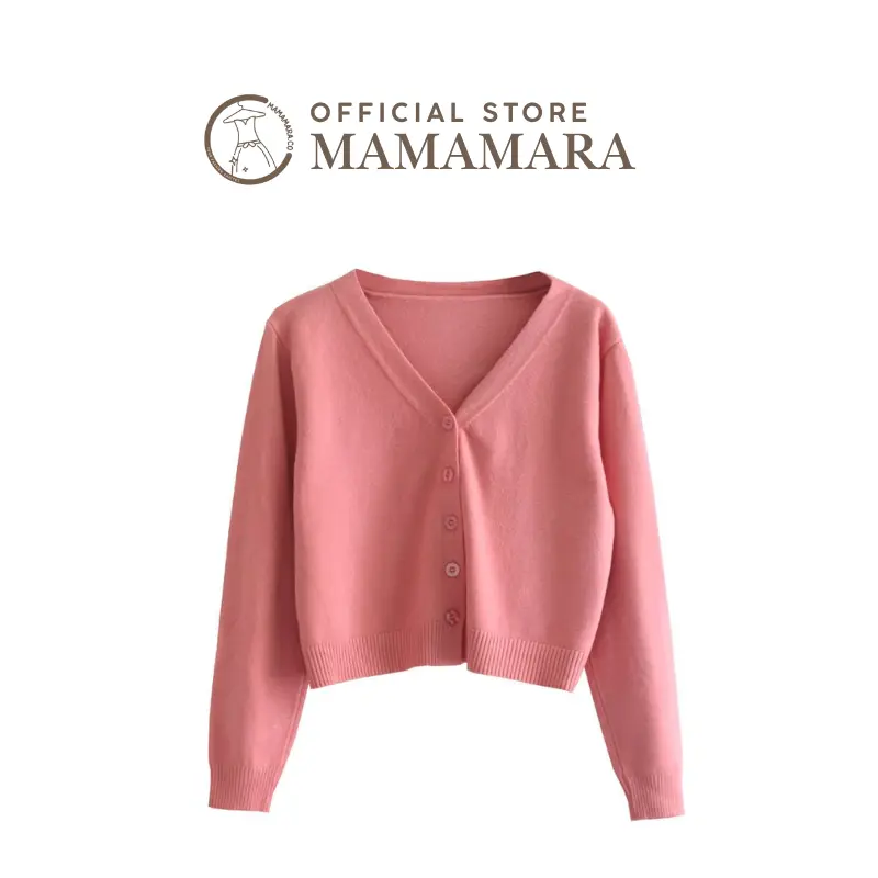 MAMAMARA - Cardigan Rajut Tipis Adem Daily Full Warna Fit Body Atasan Knitwear Santai Outer Panjang Wanita Kardigan Basic 8
