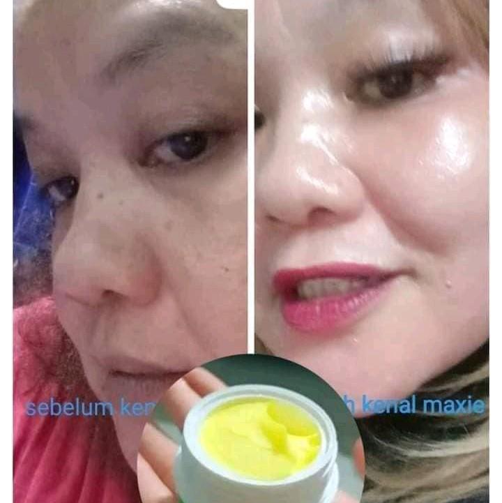 [COD] GLOWING NIGHT CREAM MAXIE SKINCARE (KRIM FLEK) Perawatan Wajah Pencerah Mencerahkan Aging 4