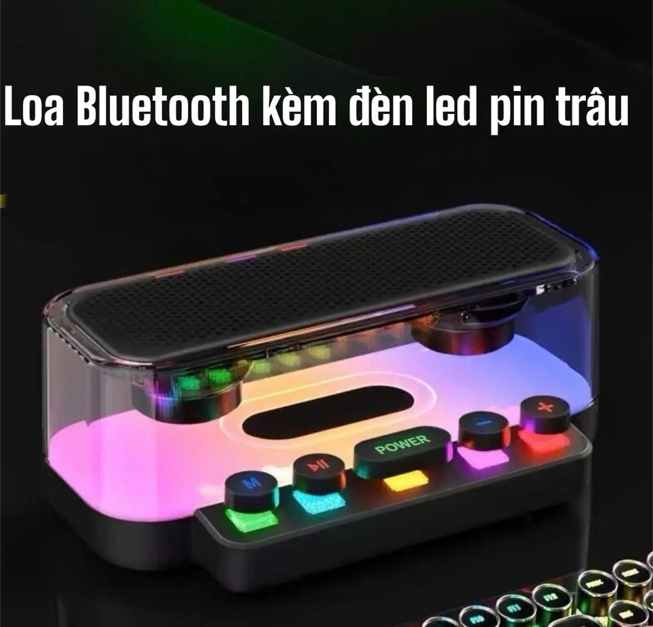 ( loai 1+)Loa Bluetooth Z6 Bass Cực Mạnh, Âm Thanh Sống Động, Đèn Led RGB Siêu Đẹp, Thiết Kế Hiện Đại Nhỏ Gọn Pin Cực Tốt