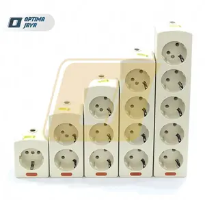 VT Stop Kontak Arde LED Tanpa Kabel 1~5 Lubang