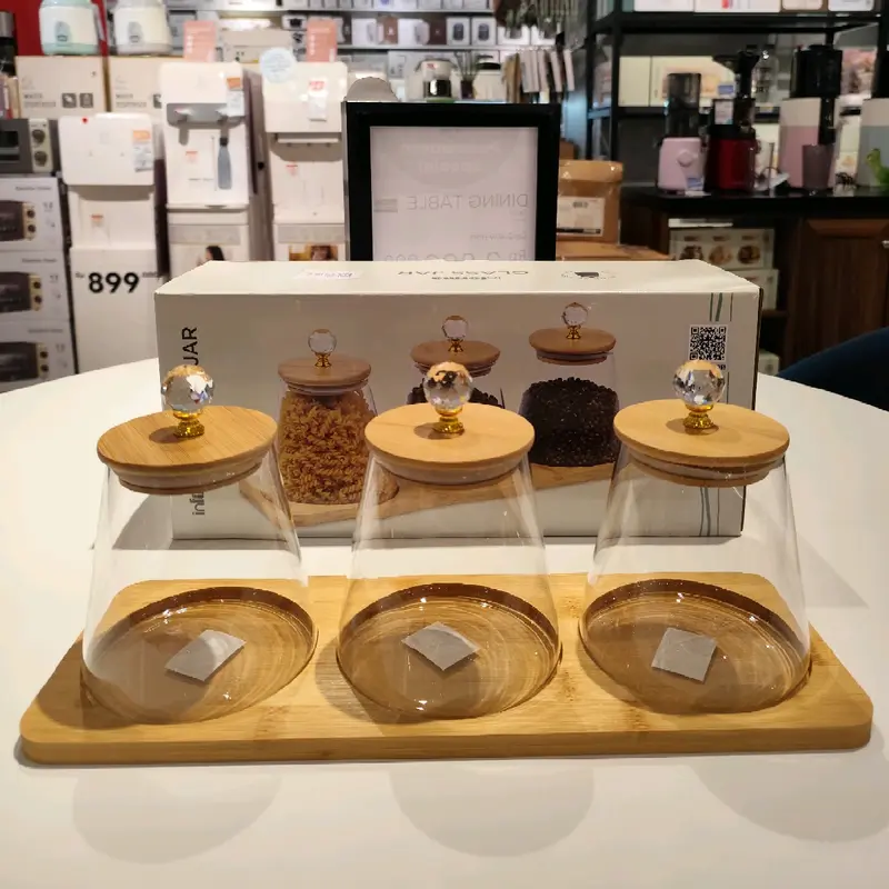 Informa toples lebaran lanny diamond tutup kayu set isi 3pc dengan tray 1