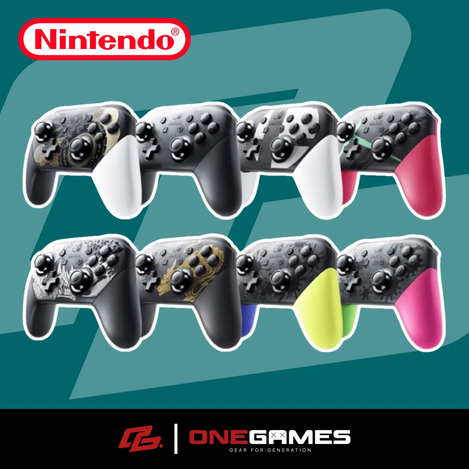 CO NINTENDO SWITCH PRO CONTROLLER NEW Accessories Wireless Gamepad