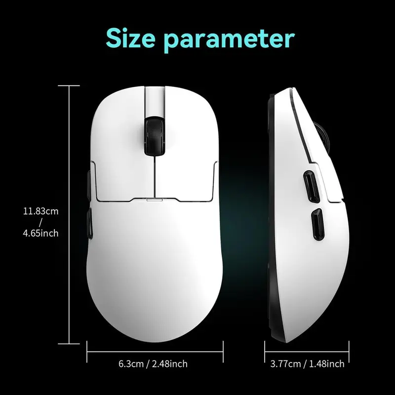 Ajazz AJ159P MC / AJ-159P MC / AJ159 NL / AJ-159 NL Apex PAW-3950 Wireless Gaming Mouse Lightweight With Docking 7