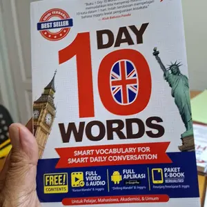 BUKU Drilling VOCABULARY-1 DAY 10 WORDS Edisi Terbaru-Buku Belajar Bahasa Inggris