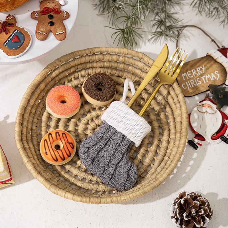 Product Introduction of Tất Dệt Kim, Đồ Trang Trí Giáng Sinh, Tất Treo Cây Thông Noel, Tất Giáng Sinh Mini, Mặt Dây Chuyền 28