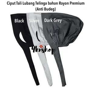 Ciput Anti Budeg Lubang Telinga Bahan Kaos Rayon Premium | Inner Hijab Anti Budeg Kuping Terbuka