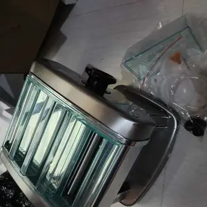 Tixx Mesin Pengguling dan Penguleni Tepung Elektrik Kecil Terbaru, Terbuat dari Baja Tahan Karat. Dilengkapi dengan fungsi 2-in-1, Mudah Dibawa, dan Pisau Tidak Perlu Dilepas. Ideal untuk membuat mie dan menggulung tepung.