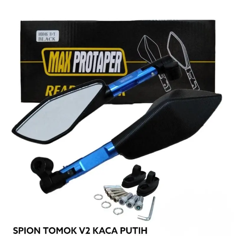 MaxProtaper Spion V2 Full CNC Original Kaca Putih Universal Nmax Aerox Lexi PCX Adv Vario Mio Beat Dll Bisa Semua Jenis Motor 5