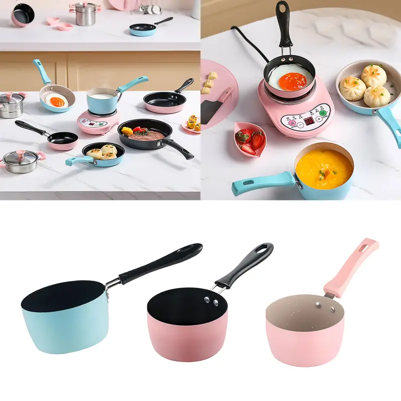 Chảo Sữa Nóng Chảy, Nồi Sôi Chống Dính Cho Nhà Bếp, RV, Du Lịch, Gia Đình, Nồi Súp Để Cắm Trại Ngoài Trời, Bếp Ga, Bếp Nhỏ, Máy Hâm Bơ Camping 0