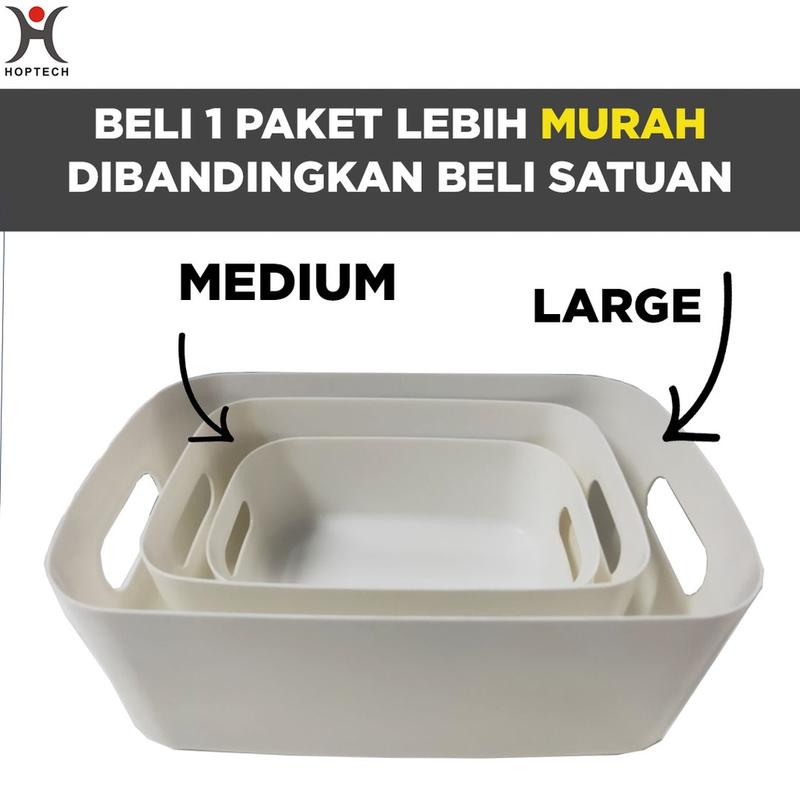 KOTAK PENYIMPANAN SERBAGUNA | BIN ORGANIZER MULTIFUNGSI | KERANJANG PENYIMPANAN SERBAGUNA 6