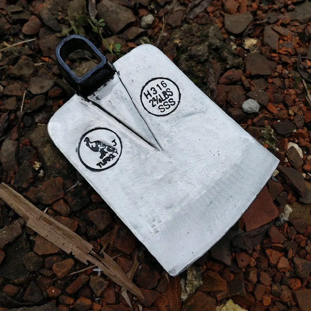 CANGKUL Sawah Cap Ayam Baja putih Tebal kuat berkualitas dan tajam Cangkul tanah Anti Gompal Anti meleyot ukuran Panjang 23 cm lebarnya 17 cm tebal 2,5 mili
