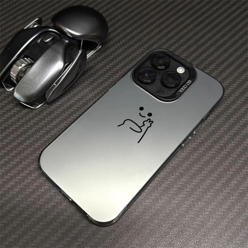 Dòng nhỏ iPhone màu bạc vỏ điện thoại di động 16/15/14 / 13PROMAX / iPhone 12 /…