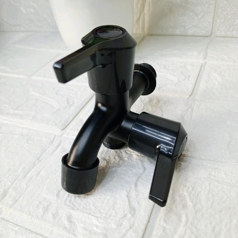KRAN CABANG STAINLESS ANTI KARAT MODEL PUTAR DRAT 1/2 INCI BISA UNTUK SELANG SHOWER 5