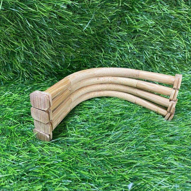 2 Cặp Cầu Tre CÓ TAI  cầu Âm Dương ( 4 CHIÊC )  - Chỉ Phù Hợp Lồng Vuông - Phụ Kiện Chim Chào Mào 2