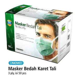 ONEMED - Masker Medis Tali box 50pcs | Surgical Mask OneMed Pelancar