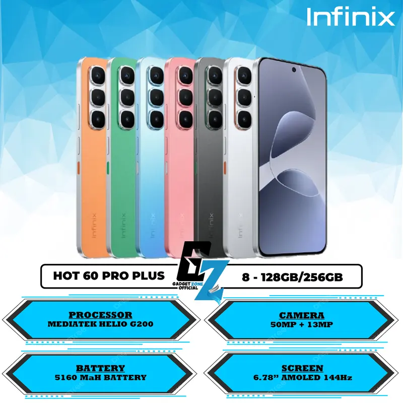 INFINIX HOT 60 PRO PLUS ( 8GB/256GB ) GARANSI RESMI