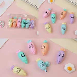 1 PCS Cute Mini Highlighter Lovely Cartoon Paint Marker Pen School Office Office Stationery Supply Capsule Vitamin Kawaii Funny - E