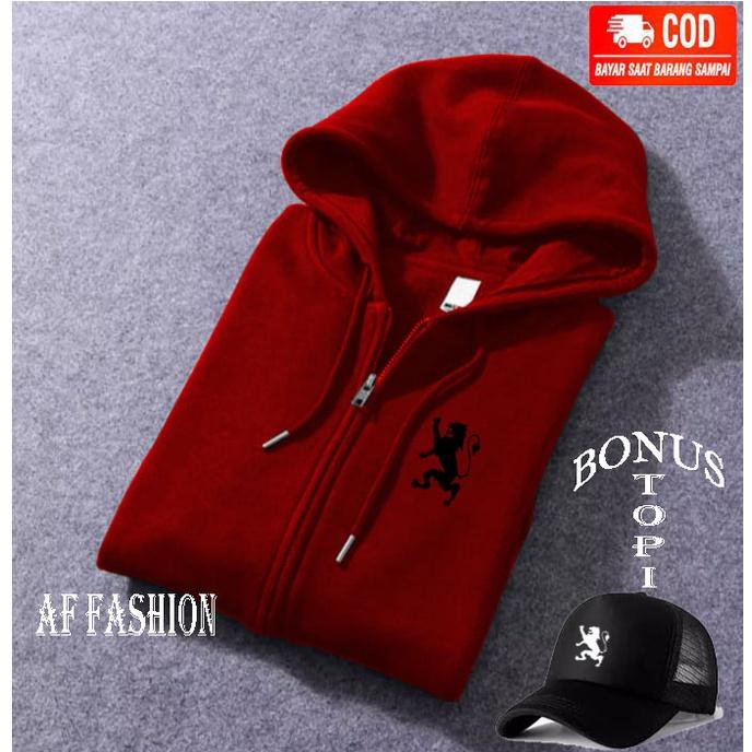 Free Topi... jaket Resleting Logo Giordano Lbg Text Hitam / Jaket Distro / Sweater Distro / Hoodie Distro / Jaket Wanita / Jaket pria / Jaket Musim Dinging / Af Fashion 2
