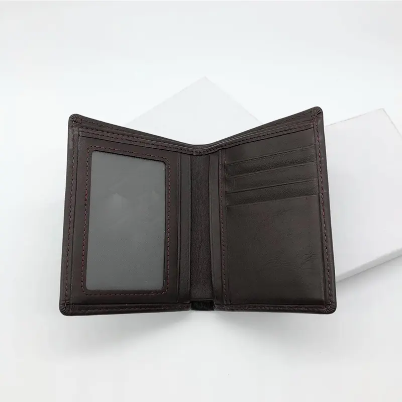 Ví nam da bò nguyên tấm dáng đứng NL Leather độ bền trên 6 năm 4