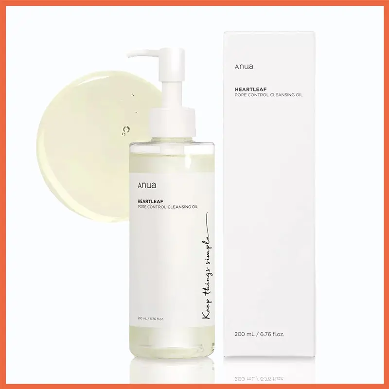 Pore Control Cleansing Oil Korean Facial Cleanser, Daily Makeup Blackheads Removal (200ml)