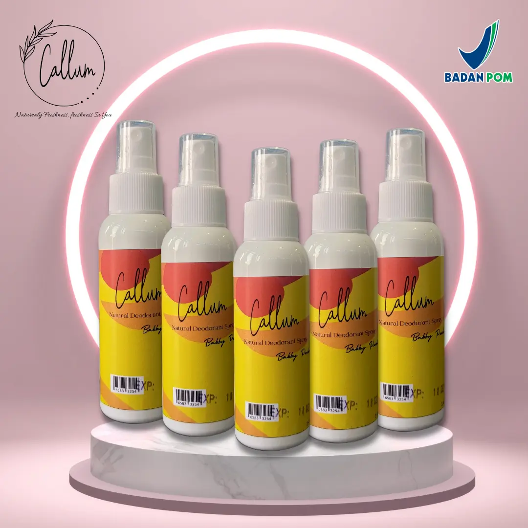 PAKET 5pcs Callum Deodorant Tawas Aroma Babby Powder deodorant semprot