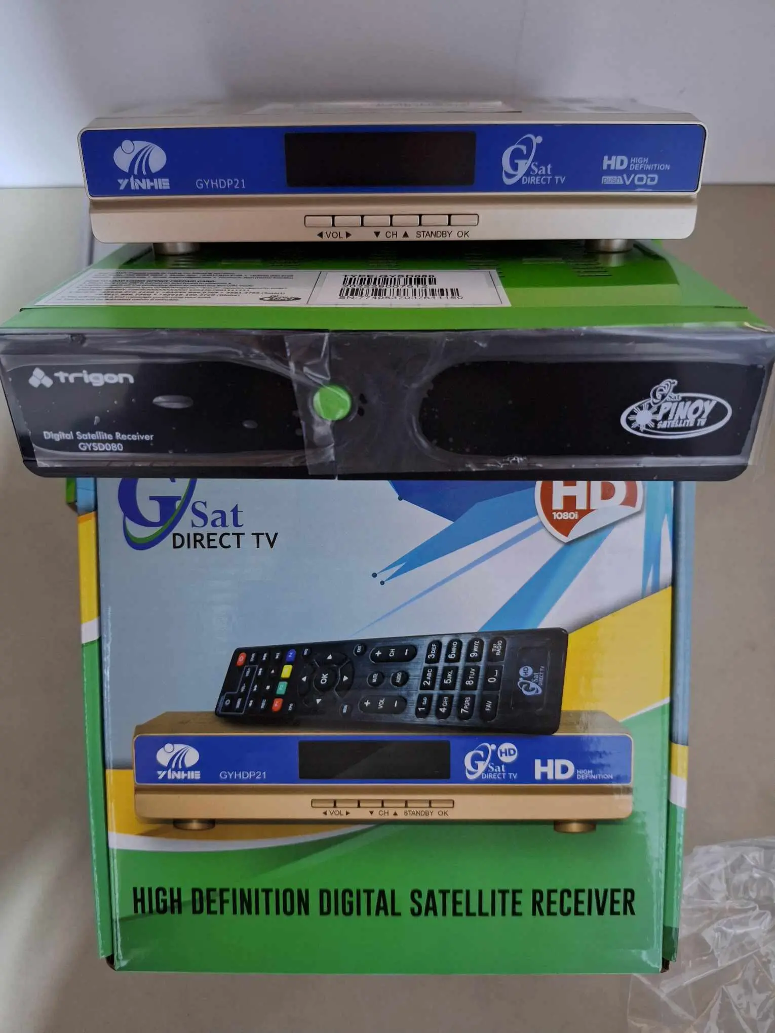 TV Receivers GSAT Pinoy via satellite dish