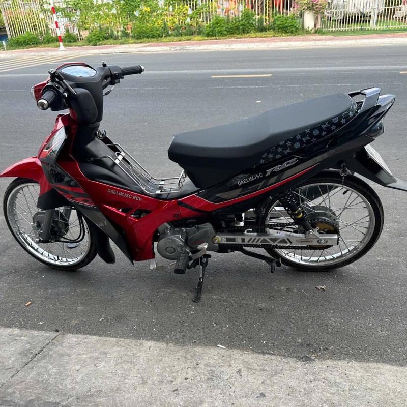 yên xe sirius xc mút trắng 2 tầng mỏng