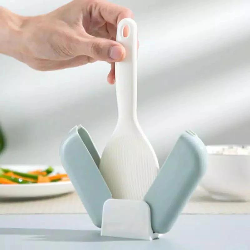 Holder Centong Sendok Nasi Plastik Rice Spoon Dapur Cover Penutup ...