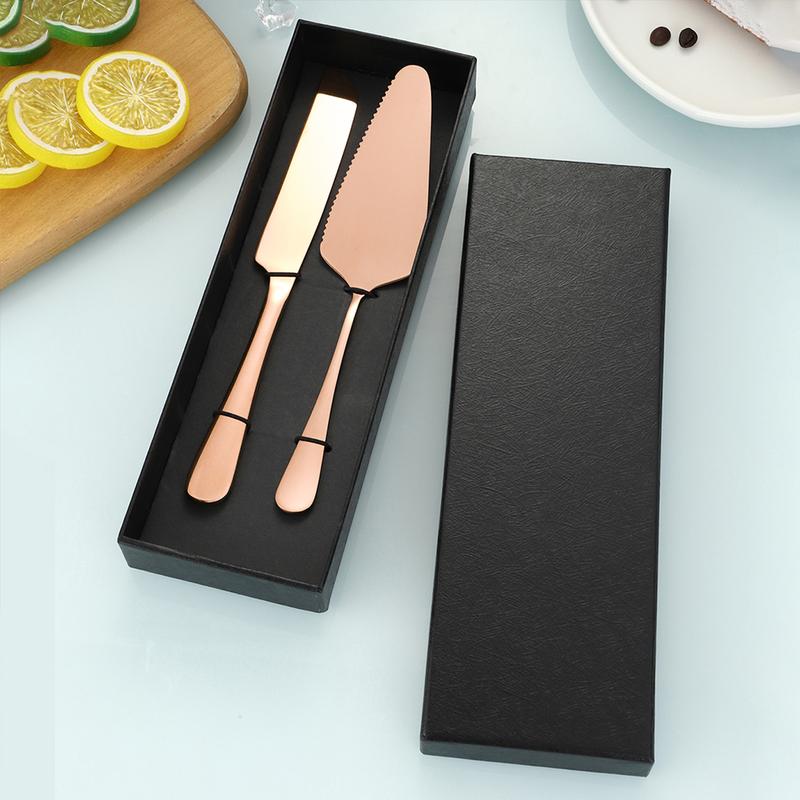 Product Introduction of 2pcs/set Stainless Steel Cake Cutter Pizza Shovel Set 37