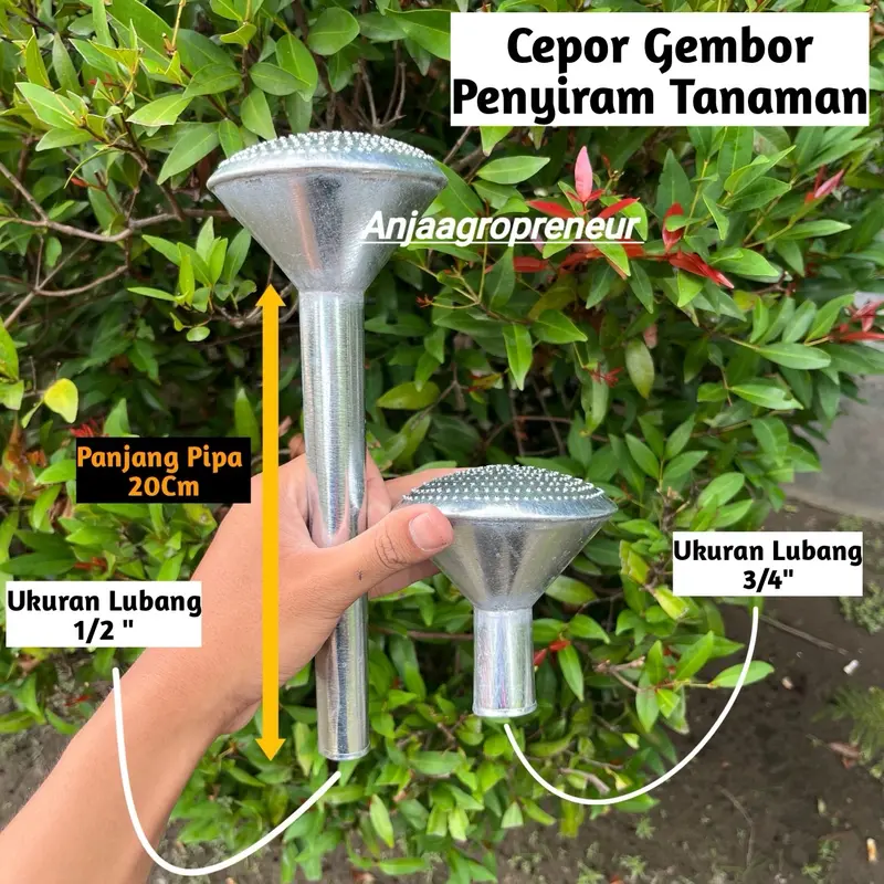 Cepor Corong Gembor Penyiram Tanaman Panjang Dan pendek Ukuran Lubang 3/4” dan 1/2” 0