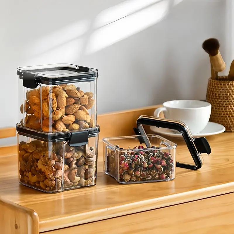 Kedap Udara Bening Cereal Penyimpanan Kontainer Food Storage Jar Container 6