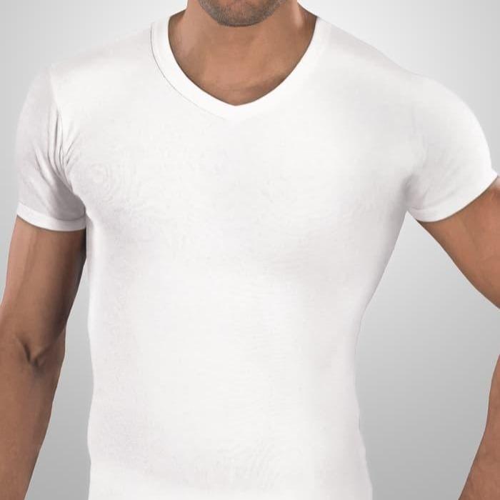 Gambar Kaos Oblong Rider Putih V-Neck Type R. 222 B dari Grosiran Pasar Klewer Kota Surakarta Tokopedia