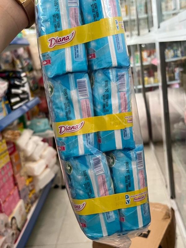 Product Introduction of ￼Combo 6 gói Băng vệ sinh Diana SenSi Cool Fresh Siêu mỏng cánh 23cm 8miếng 3
