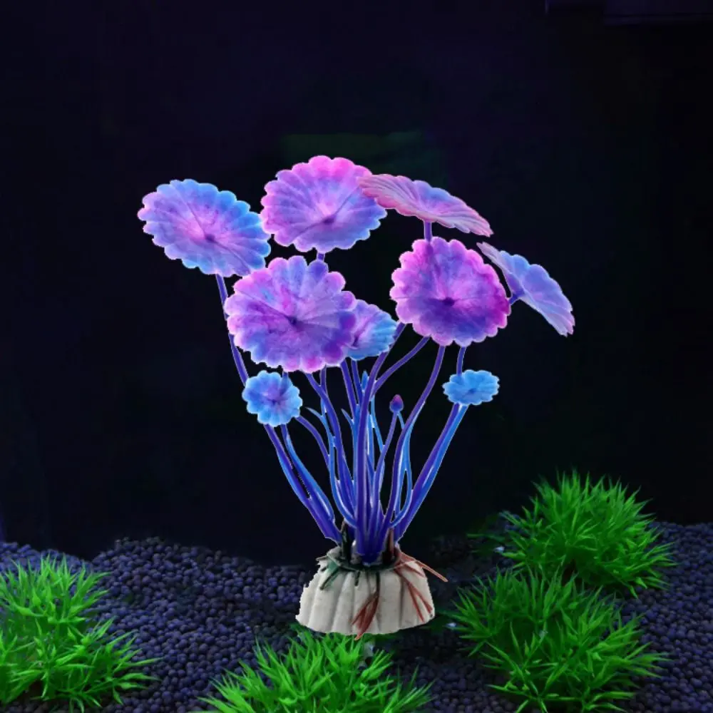 Decorative 10cm Simulation Aquatic Plants Red/Green/Purple Simulation Artificial Water Plant Plastic Fake Underwater Plant Aquarium Landscape