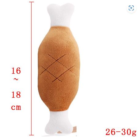 Đồ chơi xương chân gà, cho chó và Chó Con Nhai, Nhồi Bông có âm thanh kêu cót két, vật liệu thân thiện với thú cưng 4