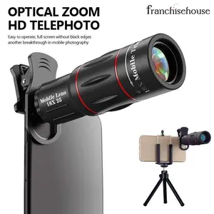 28X Lensa Tele Zomm HP Lens Kamera TeleZoom Apexel 18x25 Universal 18X Handphone Bermata HD Ponsel Lensa Camera HP Ponsel Lensa Zoom Optik Dengan Tripod-FE