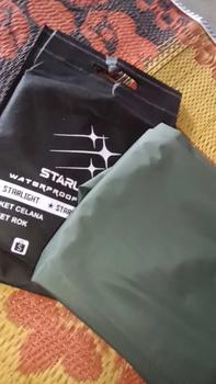 Product Review of Jas Hujan Starlight Raincoat Tipe Ponco/Kelawar PVC Anti Robek dengan Kancing Knop Ganda from ** 2
