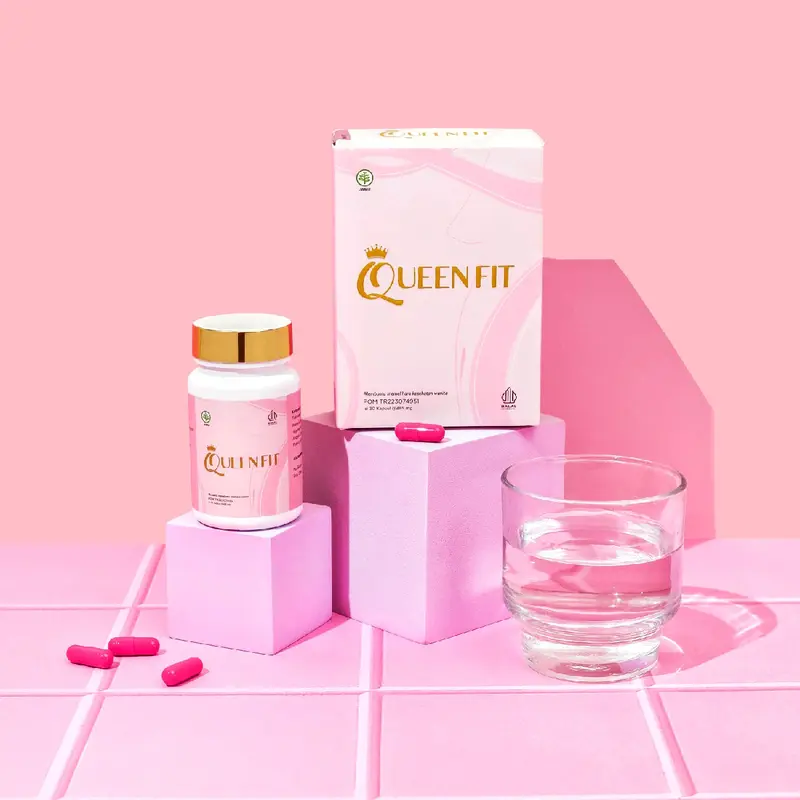 ( BUNDLE 2 BOX ) Queenfit Booster Suplemen PD Montok dan Kencang Herbal Hormon Estrogen Pengaktif Hormon Kewanitaan 5