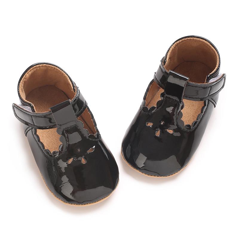 Product Introduction of Spring And Autumn Baby Girl Walking Shoes 0-1 Year Old Soft Soled Anti Slip Princess Little Leather Shoes Soft Single Shoes 50