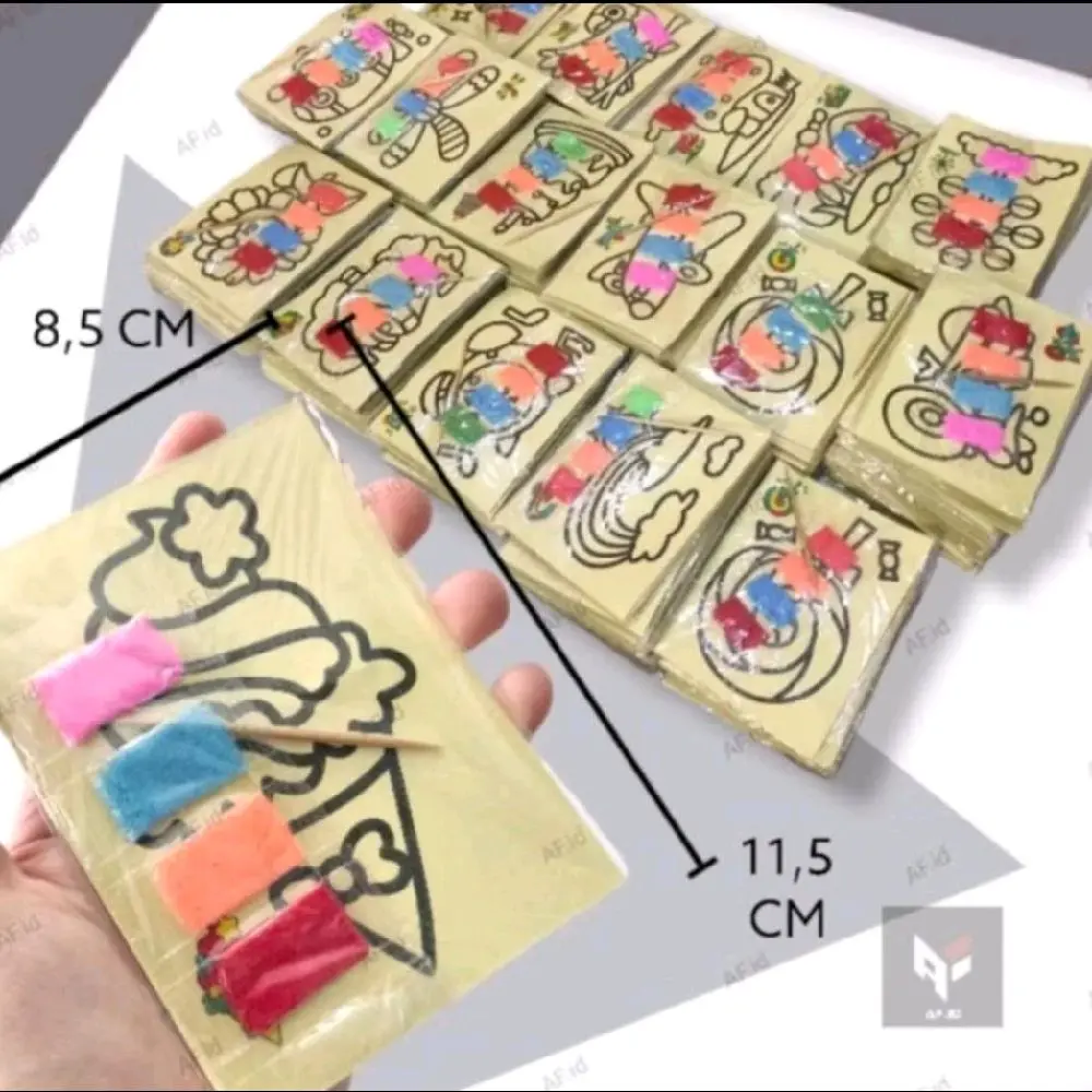 10 pcs pasiran kecil - pasiran kuning ukuran 8,5x11,5 - pasiran kecil isi 10 pcs