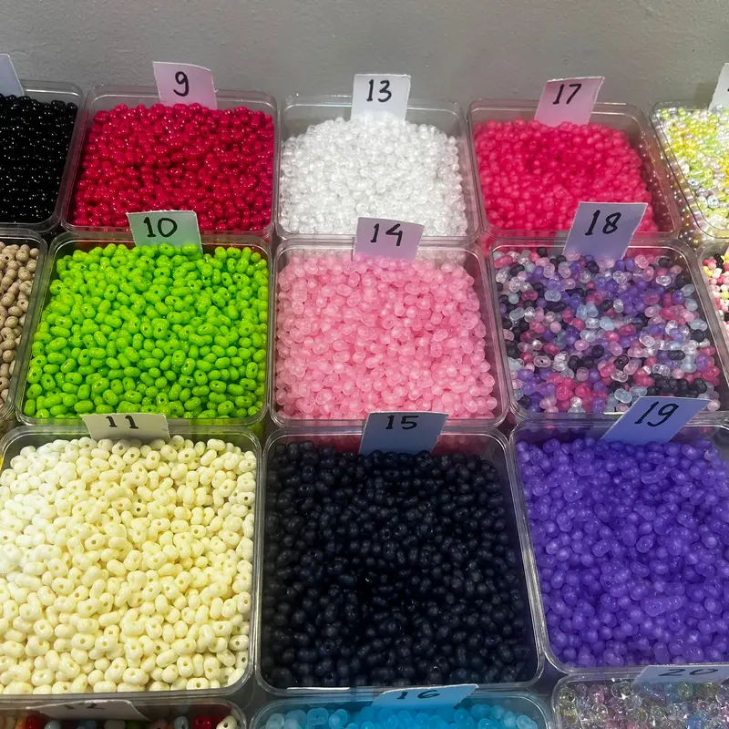 Manik Kacang dan Manik Pasir untuk meronce 2