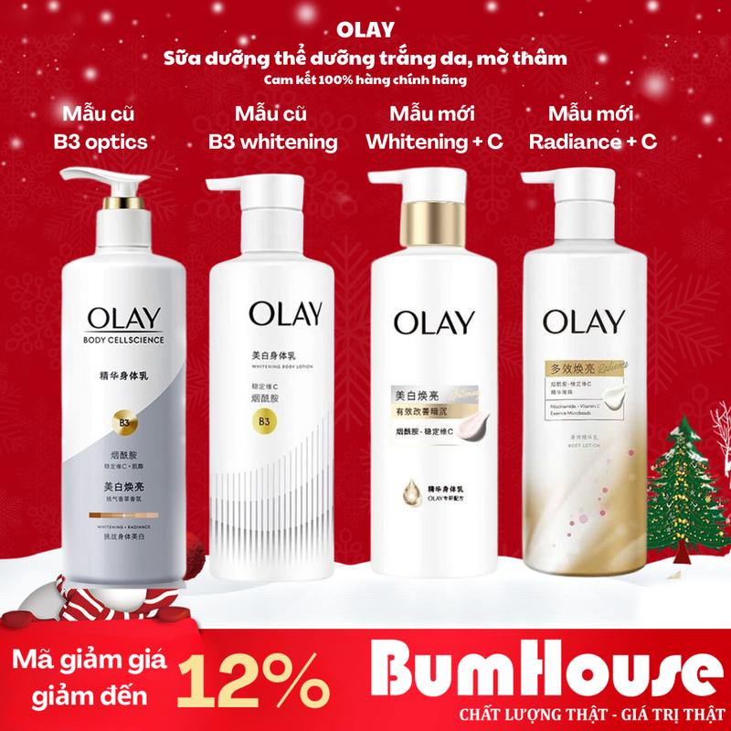  Kem Dưỡng Thể Olay B3 Optics B3 Whitening Whitening Vitamin C Radiance Mẫu Mới 250g 260g 