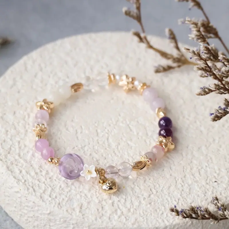 [Cheru Crystals] - 6mm Mini Rosie Crystal Bracelet (Elastic)