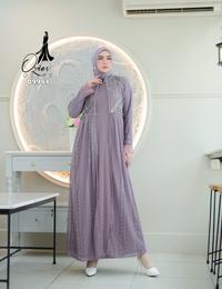 Gambar GAMIS OZIAS BROKAT PREMIUM 09984 LD 105 I Gamis Kondangan Cantik I Fashion Remaja Wisuda Muslim Nyaman - denim dari Ozias.id Kota Administrasi Jakarta Barat 3 Tokopedia