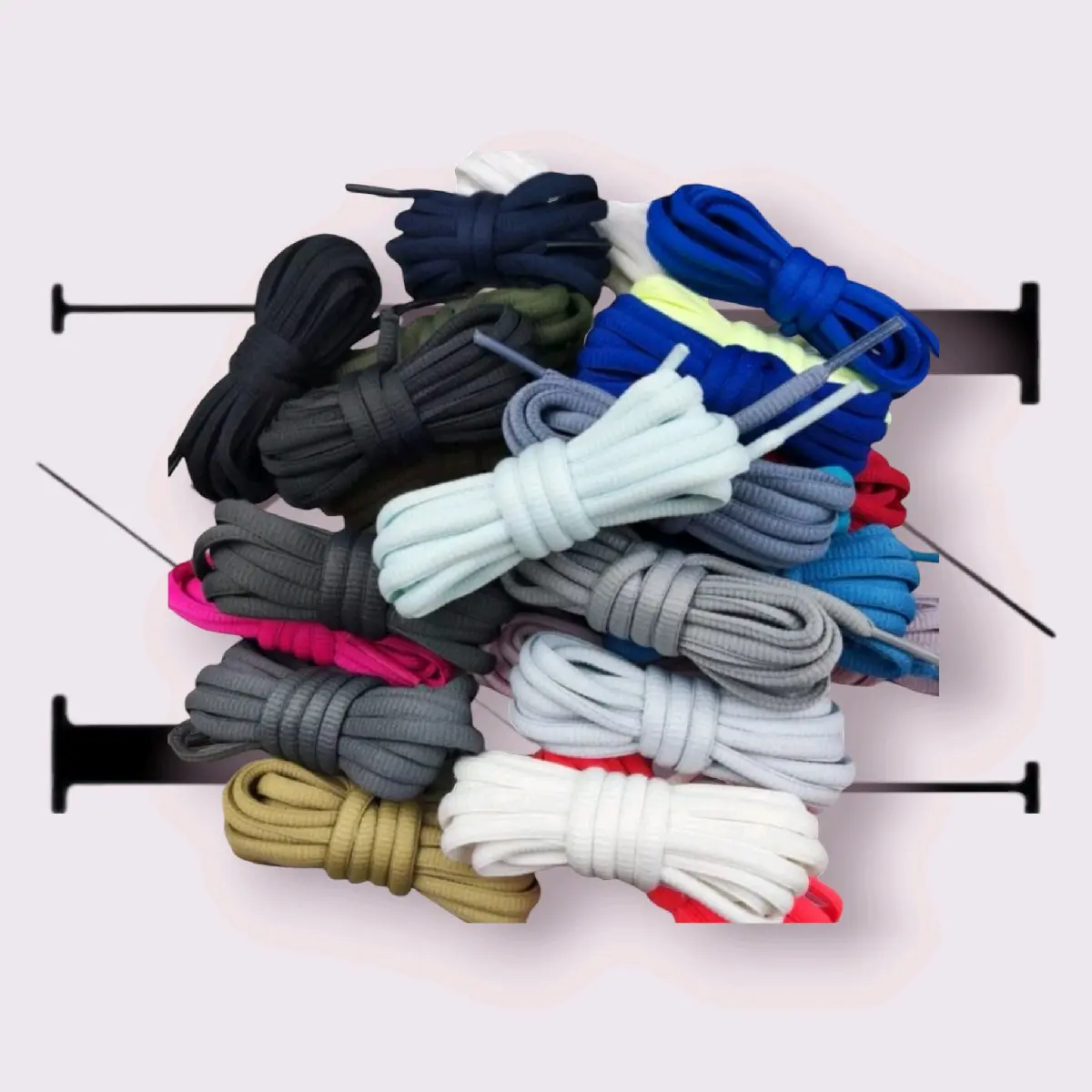 Tali Sepatu sneaker running Oval Dunk Low Limited Edition Lebar 6mm panjang 110cm - Shoe