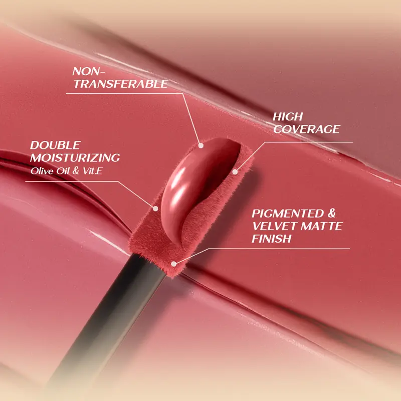 Hanasui Mattedorable Lip Cream Boba - Velvet Matte Finish Pigmented Long Lasting Double Moisturizing 2