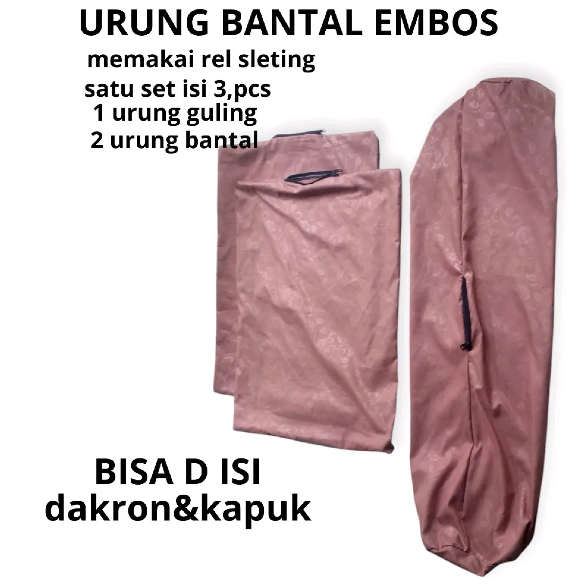 Bisa cod urung bantal resleting polos uk 40*60cm/urung bantal dan guling murah Dekorasi